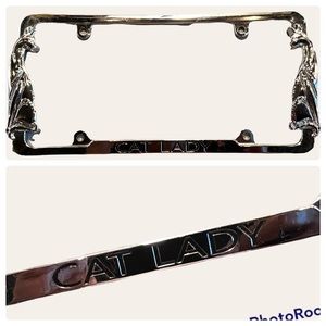 Cat Lover License Plate Frame